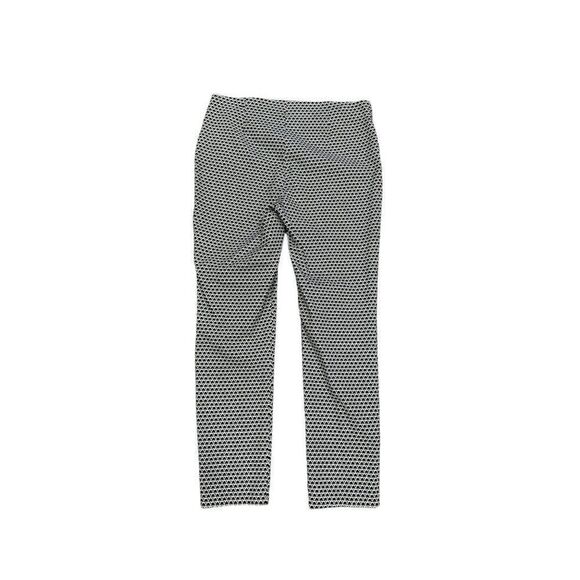 Chico's So Slimming Ankle Pant Black & White Business Sz 1 (Medium/8) EUC - Picture 6 of 8